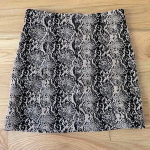 Snakeskin Printed Free People Skirt
